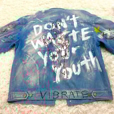 VIBRATE Artwork Denim Jacket
