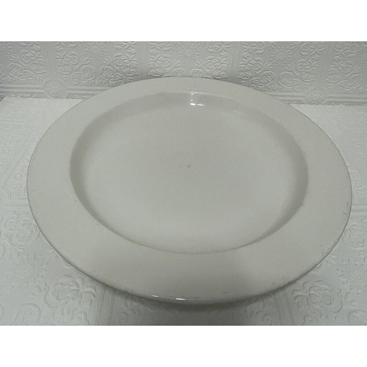 Syracuse China Wide Rim 12 Serving Bowl Plate Restaurant ware Heavy Duty Diner