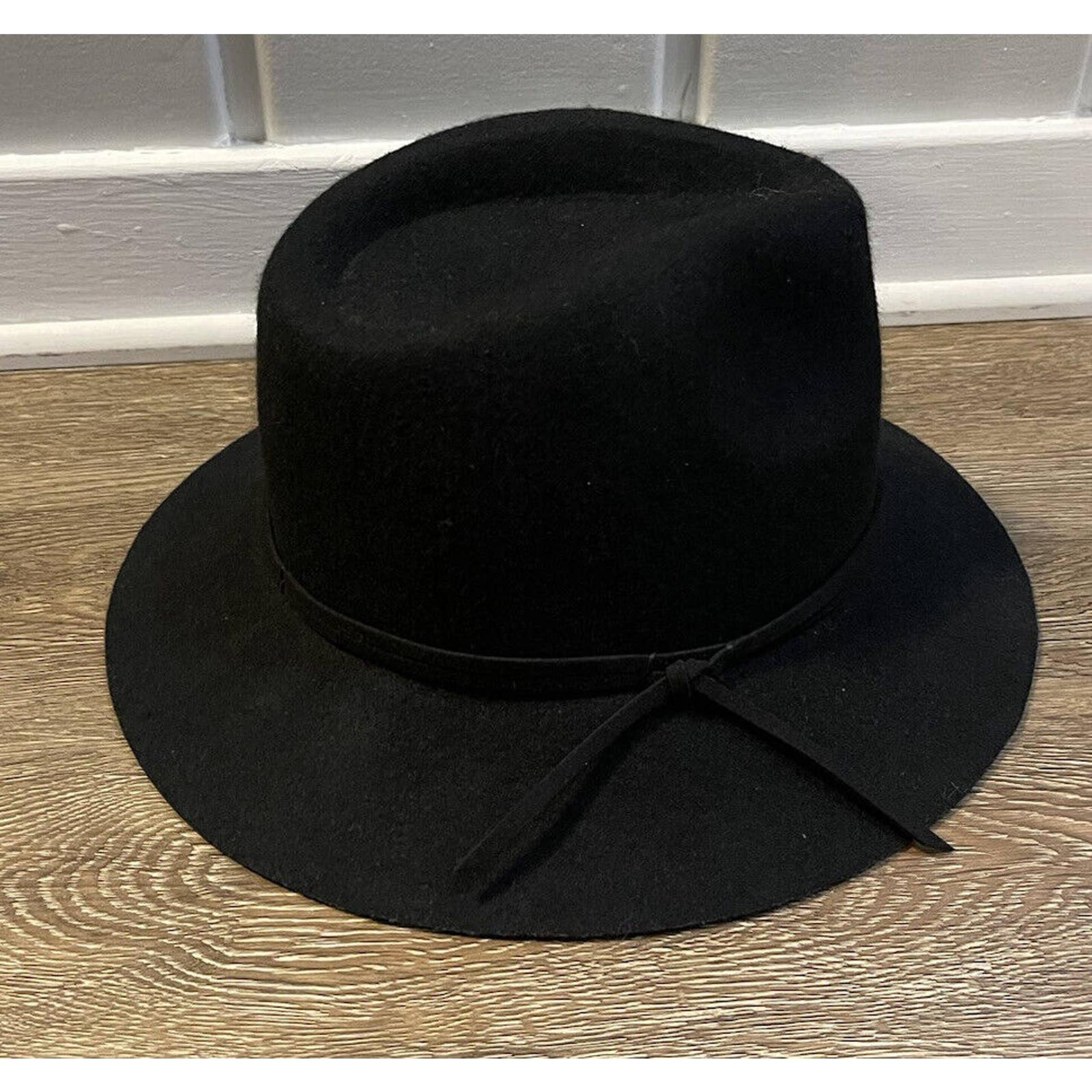 Target Fedora Black Wool Hat Cowgirl Boho Versatile Women’s One Size
