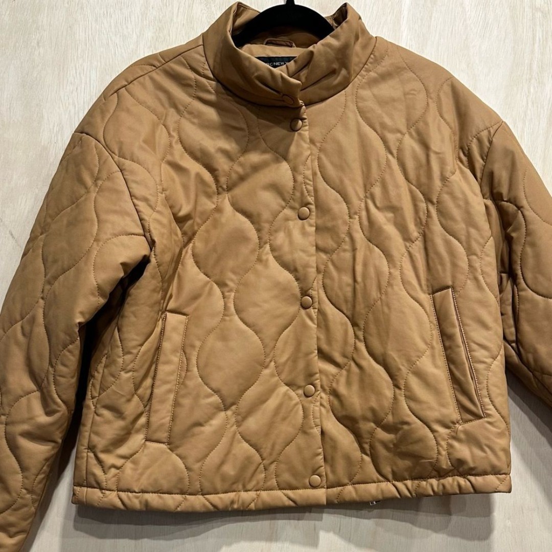 Marc New York Front Snap Camel Color Quilted Jacket Medium