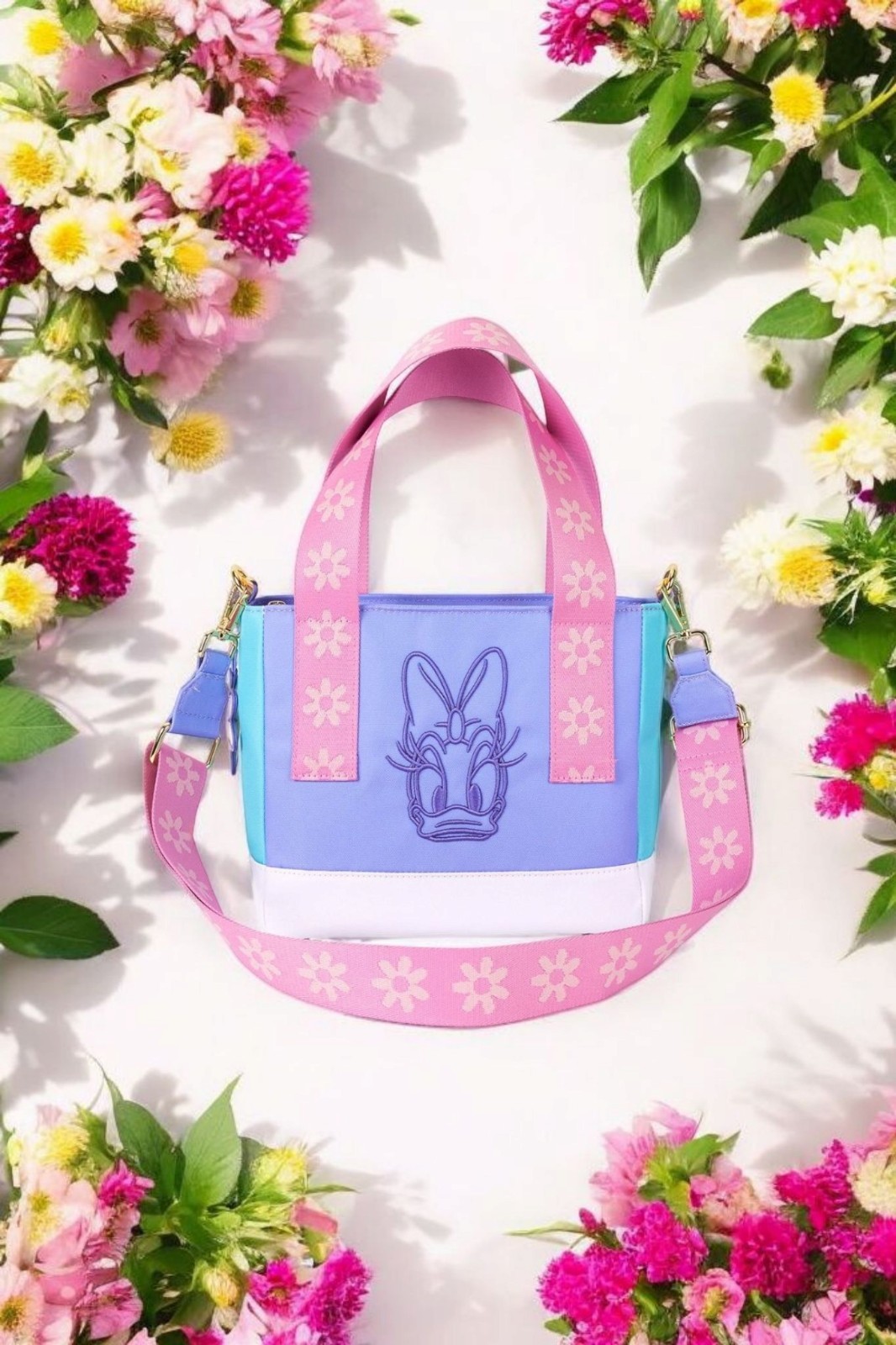 Loungefly Disney Daisy Duck 85th Anniversary Tote
