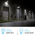 12W SLIM WALL PACK Light 1560lm ADJUSDTABLE Angles 120-277V 70CRI