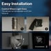 12W SLIM WALL PACK Light 1560lm ADJUSDTABLE Angles 120-277V 70CRI