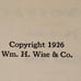 Guide Book For Little Journeys To The Homes Of The Great 1926, Elbert Hubbard