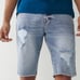 True Religion Shorts Mens World Tour Ricky Released Straight Cut Blue 119 NWT