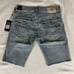 True Religion Shorts Mens World Tour Ricky Released Straight Cut Blue 119 NWT