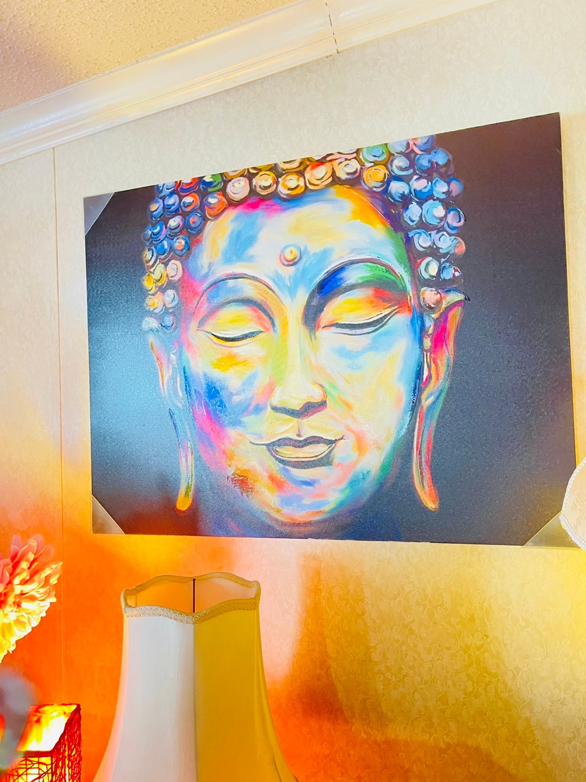 Huge 36x36 Buddha Canvas Art Wall Painting For Living Room Wall Decorative ! New