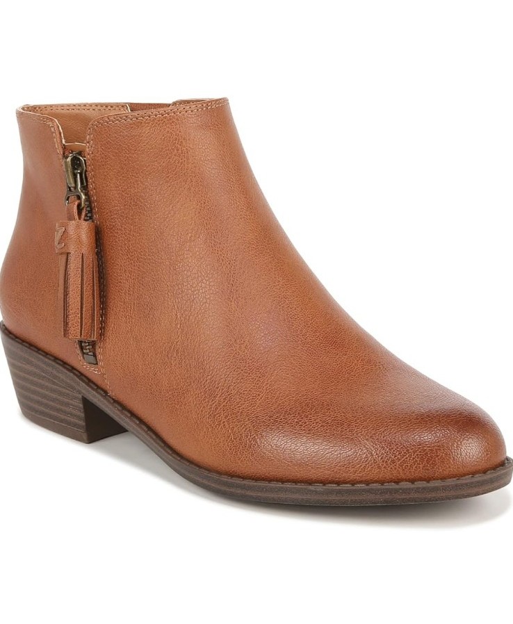 Zodiac NWOT Women's Val Western Boot Cognac Brown Ankle Bootie Size 7