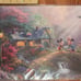Last chance Thomas kinkade Mickey and Minnie Sweetheart bridge canvas 14x11