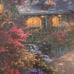 Last chance Thomas kinkade Mickey and Minnie Sweetheart bridge canvas 14x11