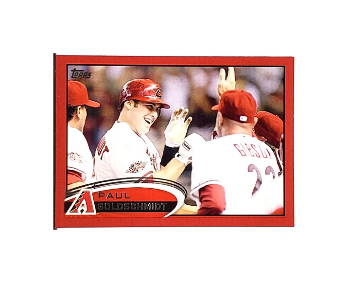 PAUL GOLDSCHMIDT RED-BORDER TARGET EXCLUSIVE SP 2012 TOPPS #608 DBACKS CARDINALS