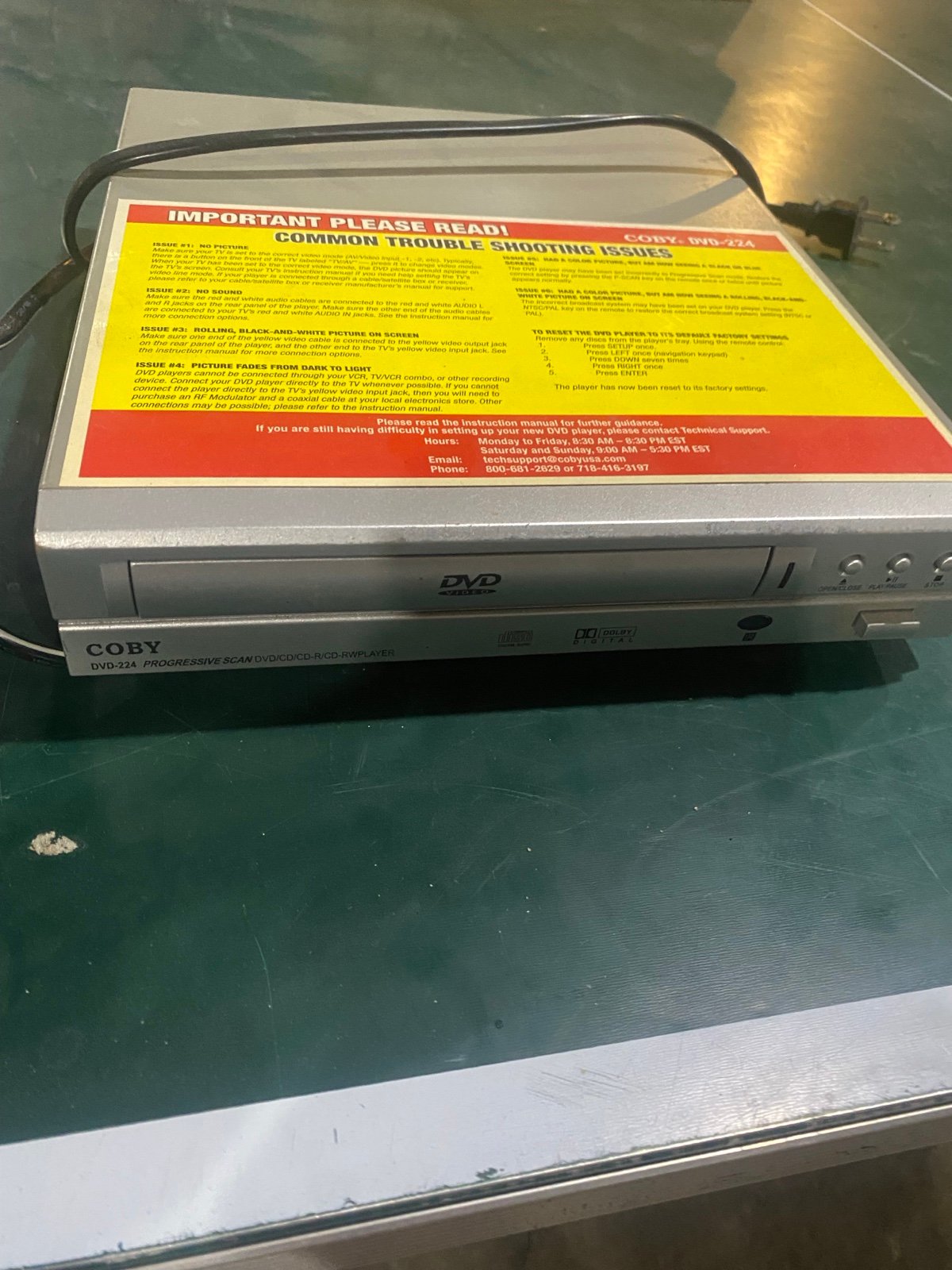 Coby DVD- 224 DVD Player