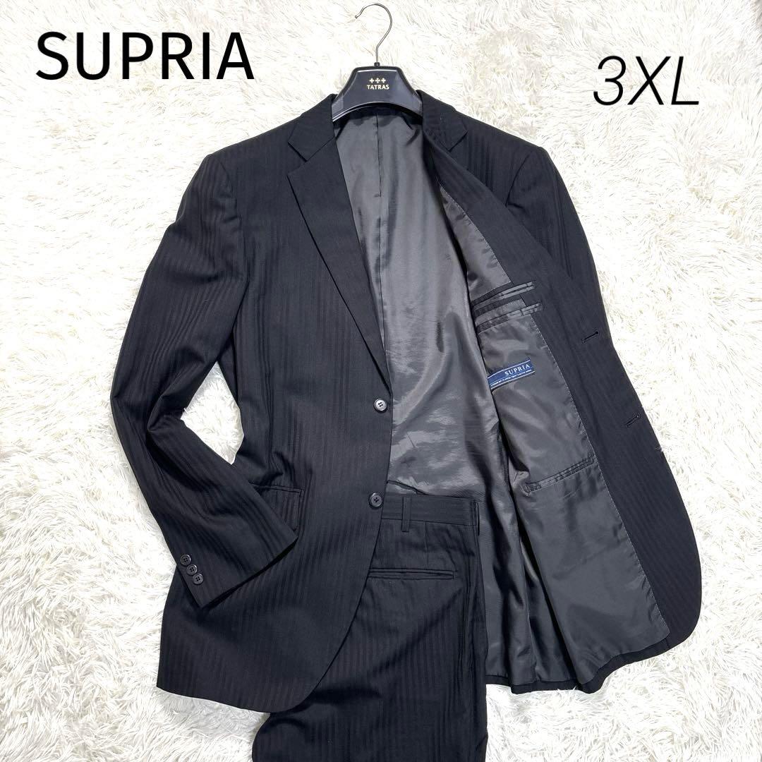 SUPRIA Business Suit Shadow Stripe Silk Black AB9