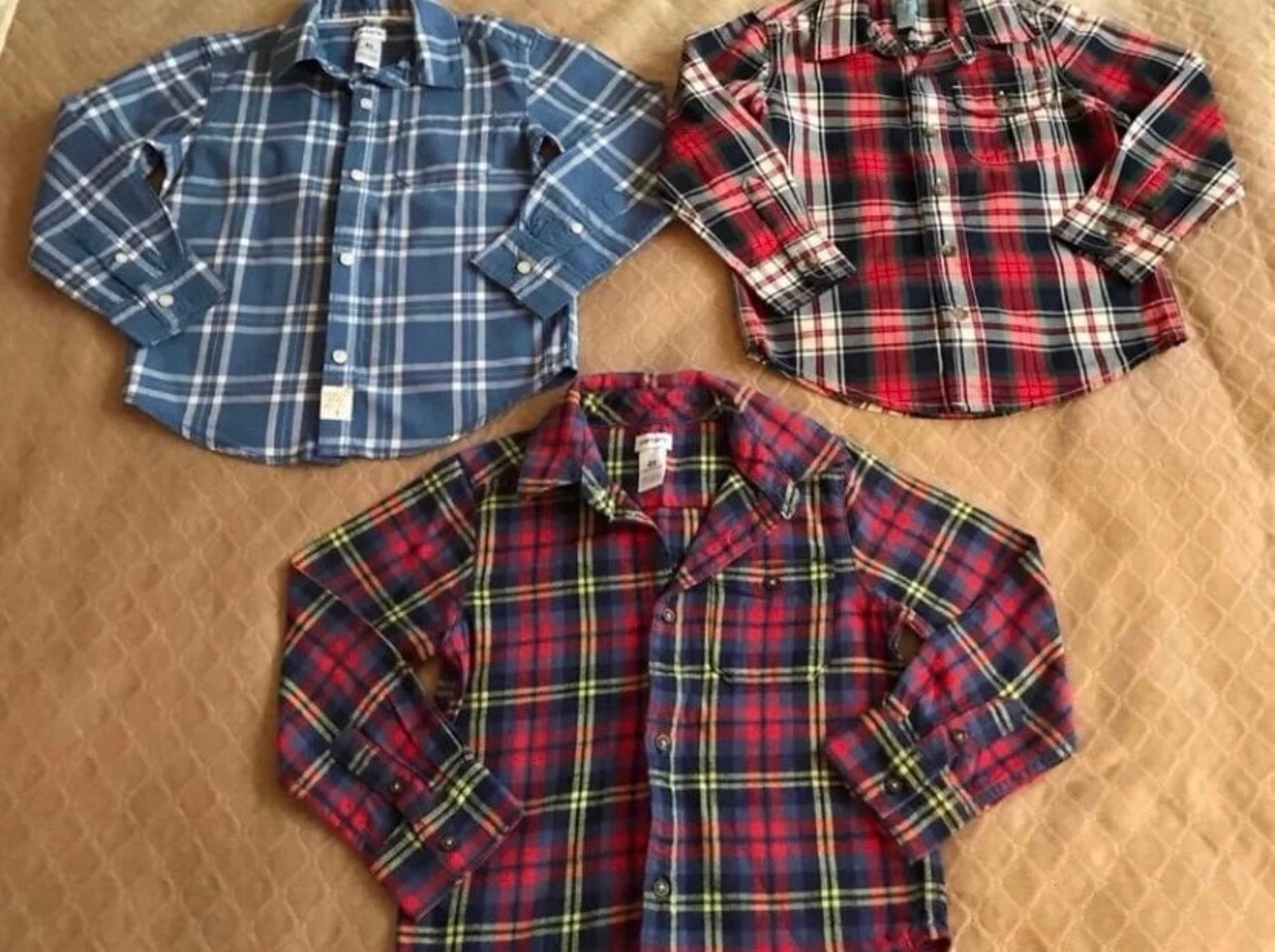 Carter’s size 4T plaid shirts