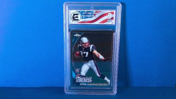 Ron Gronkowski 2010 Football Topps Chrome Rookie card #C112 Graded by Electric 9
