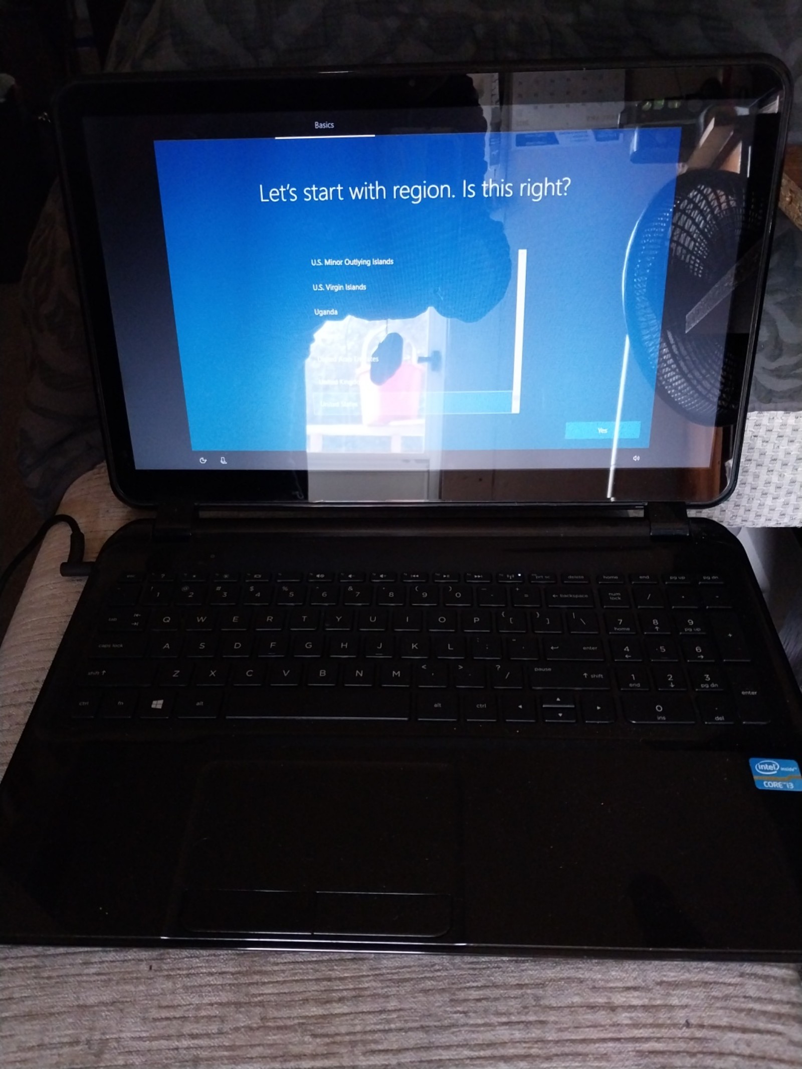 HP Touchsmart laptop
