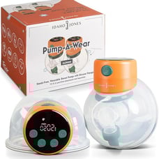 IDAHO JONES Wearable Double Breast Pump Hands-Free with Silicone Flanges