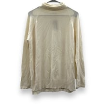 J. McLaughlin 100% Cashmere Cream Long Sleeve Turtleneck Sweater Sz L NEW