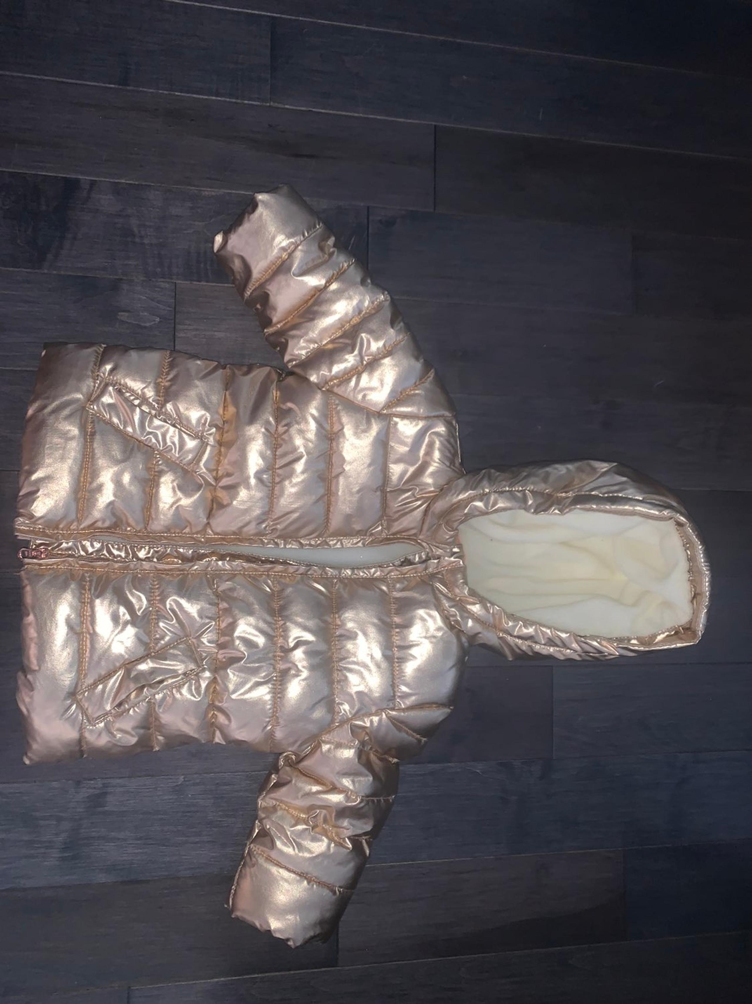 Rose Gold Puffer Coat