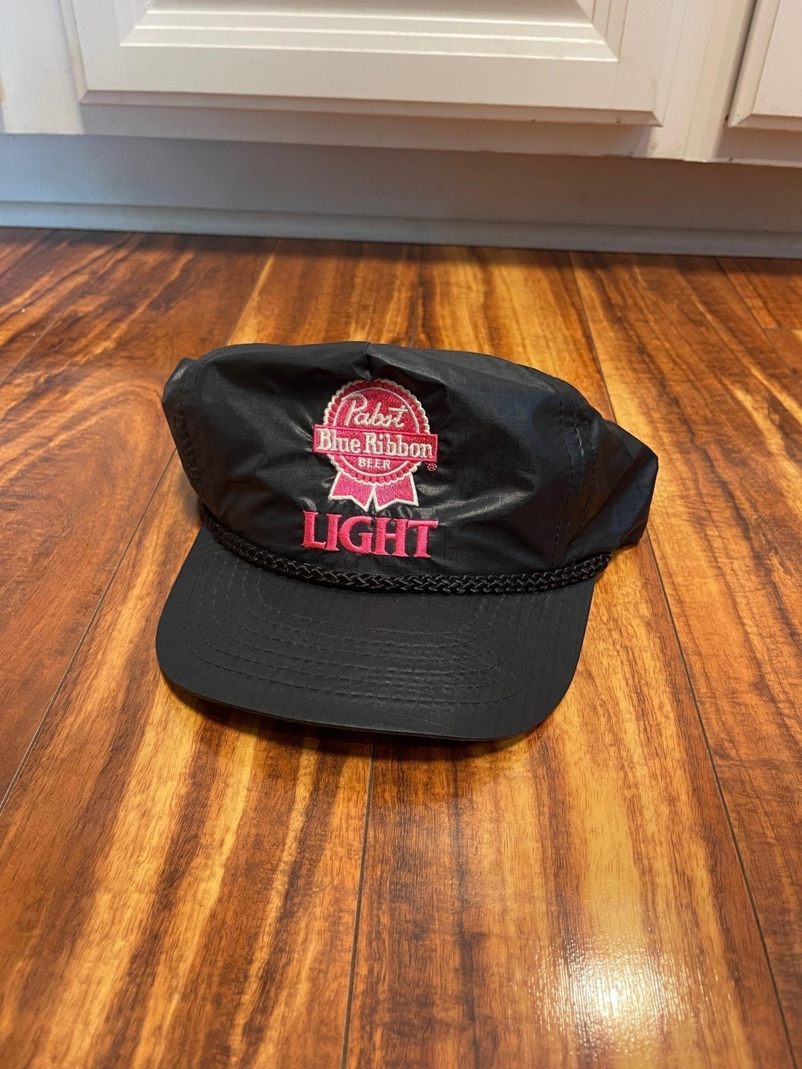 Vintage PBR Light Pabst Blue Ribbon Adjustable Hat
