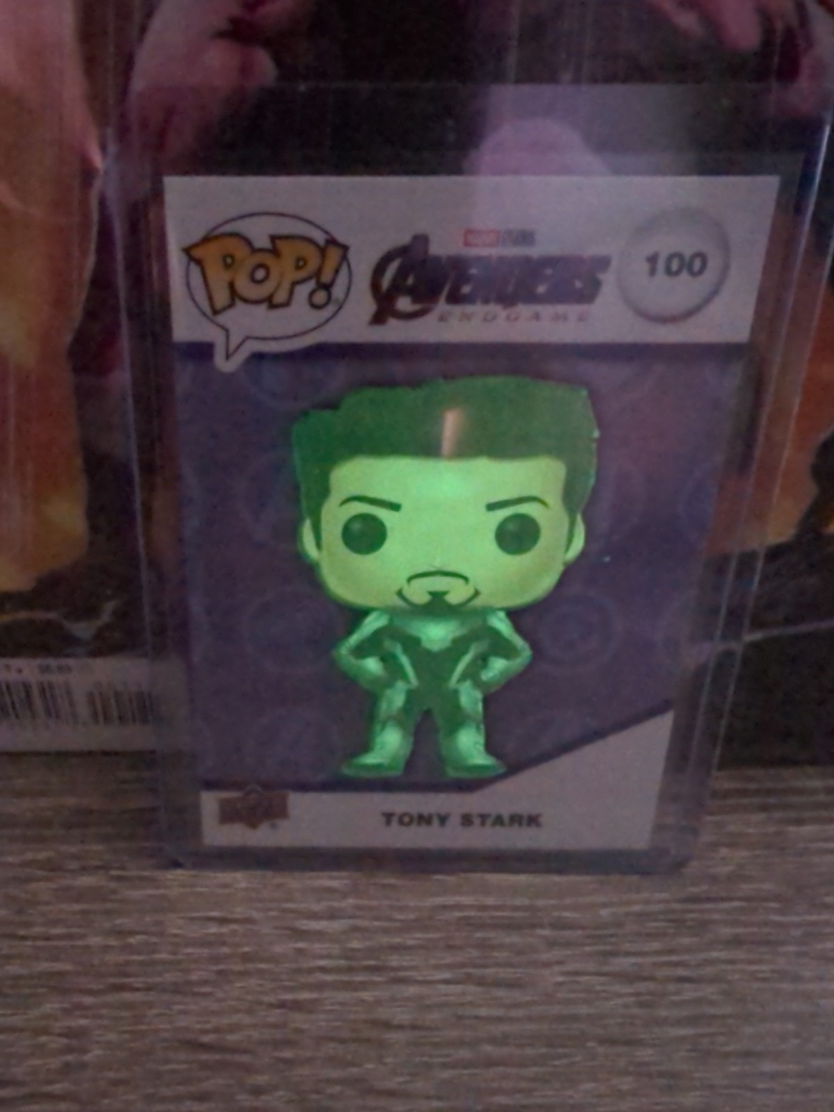 Funko Pop Marvel Cards Tony Stark * Glow-in-the-dark*