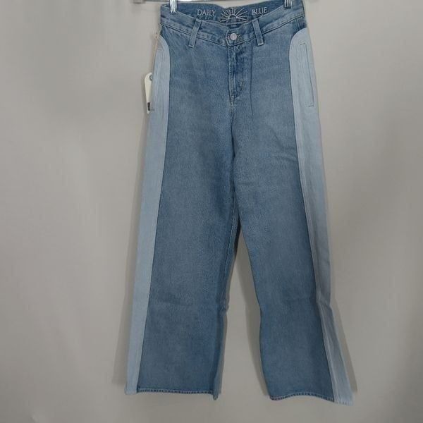 Daily Blue Pacific Light Blue Wide Leg Easy Jeans 24