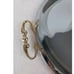 KROMEX Vintage Round Serving Platter Chrome Gold Handles Mid Century MCM