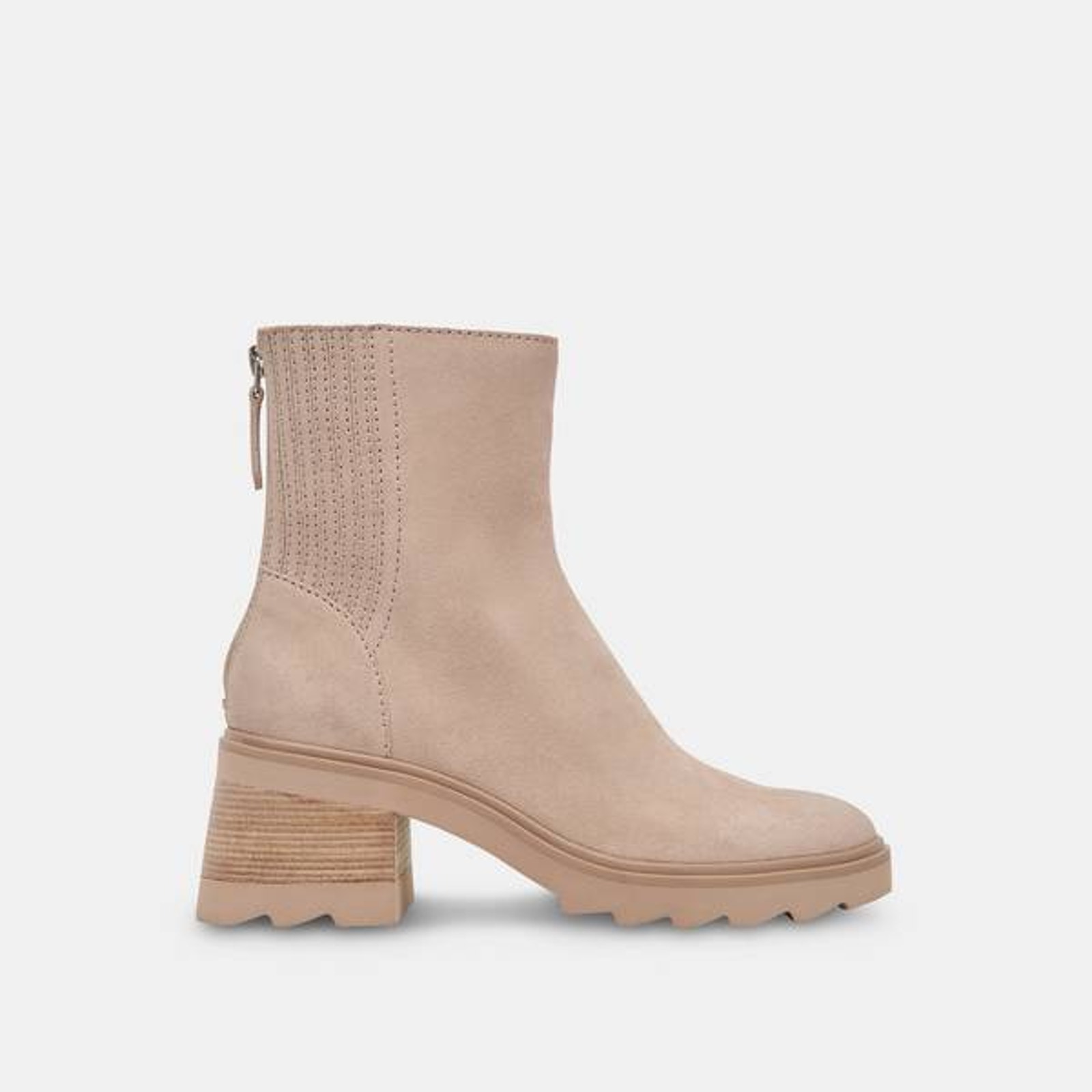dolce vita Martey H2O Boots Taupe Suede Bootie VMARTEY0 Chunky US 8.5 NEW