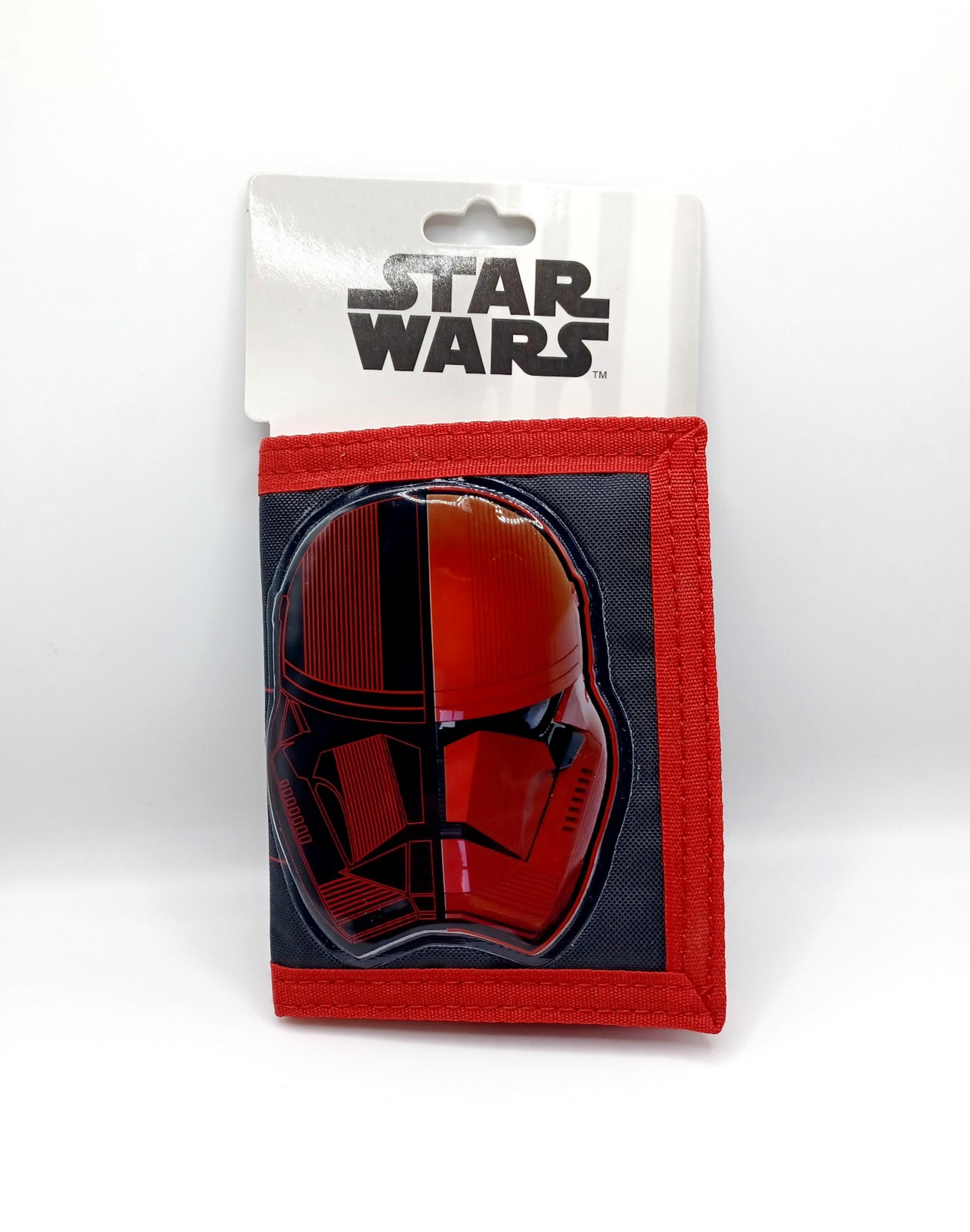 Star Wars Trifold Wallet The Force Awakens Allegiance First Order Red/black NWT.