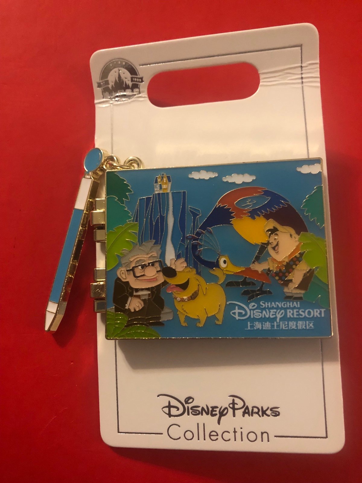 Shanghai Disney Resort Pixar Up Movie Carl Russell Dug Kevin Autograph Book Pin