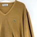 Vintage 70s IZOD Lacoste Sweater Brown Color Size M