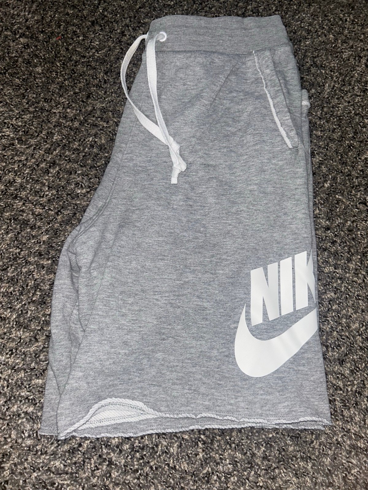 Nike size medium men's grey sweat shorts