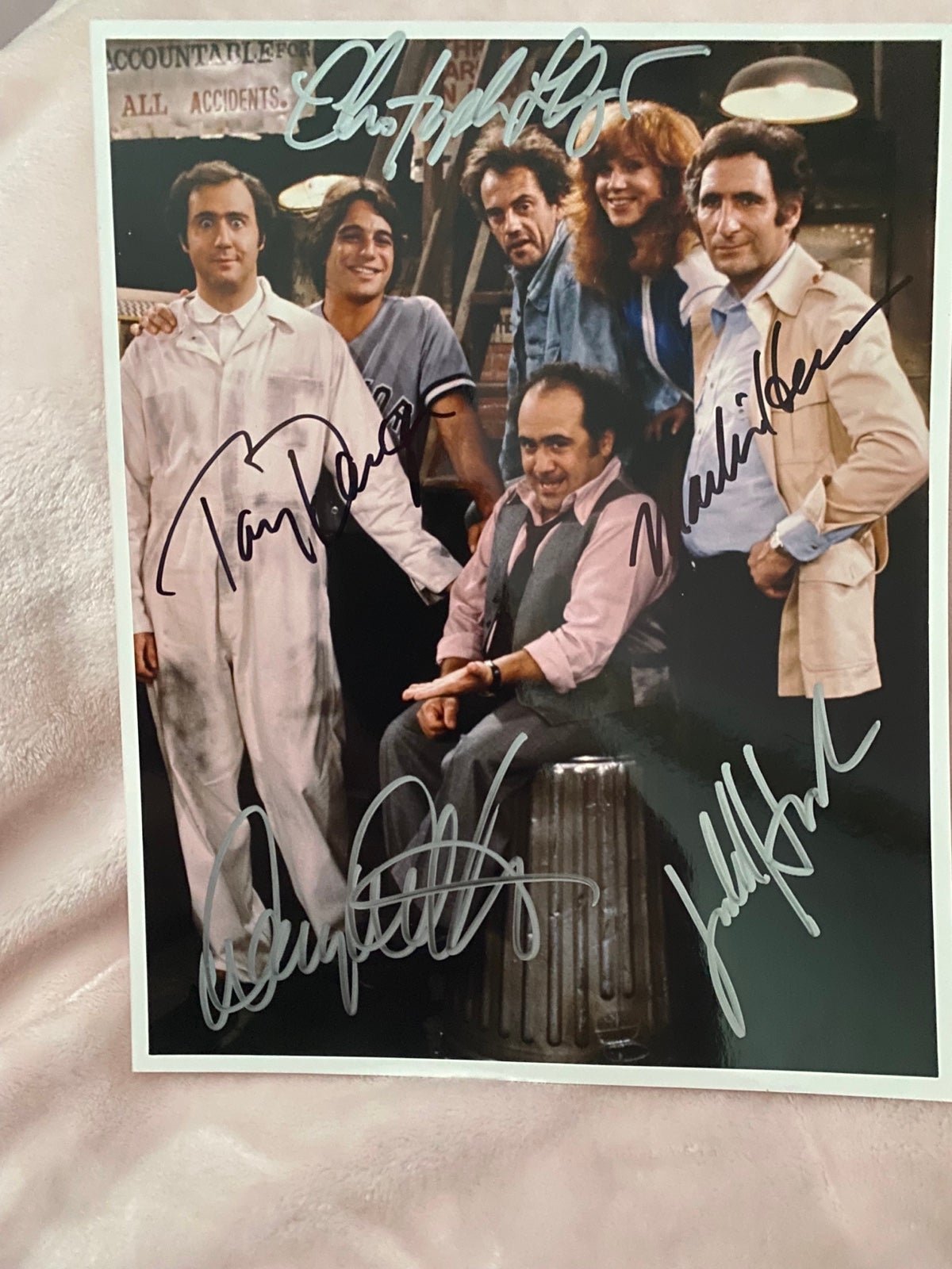 Taxi cast signed photo