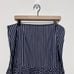 Lauren Ralph Lauren 100% Cotton Blue and White Striped Tiered midi Skirt