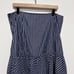 Lauren Ralph Lauren 100% Cotton Blue and White Striped Tiered midi Skirt