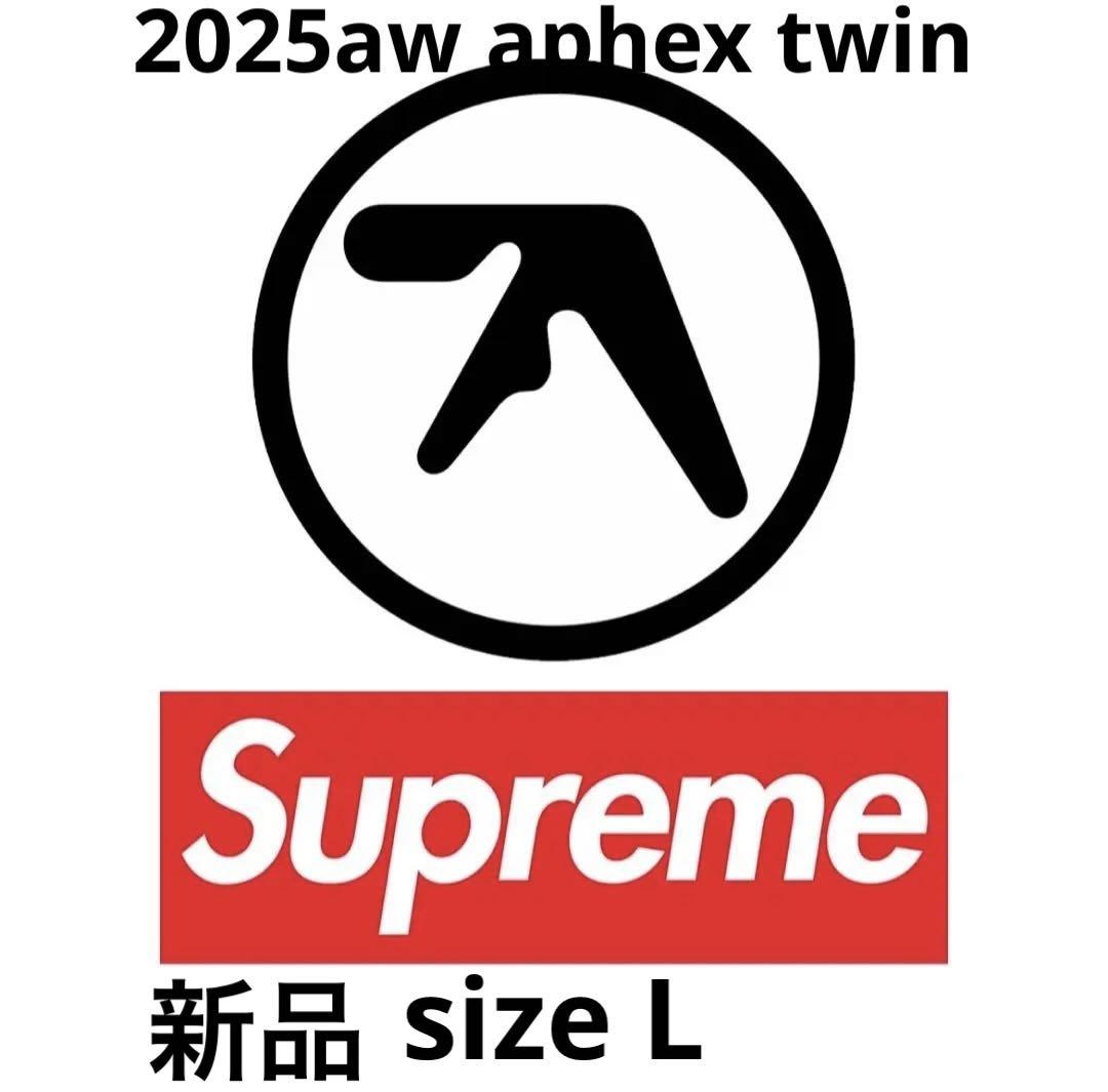 Brand new Supreme x Aphex Twin collaboration photo back print shirt, white, size L.