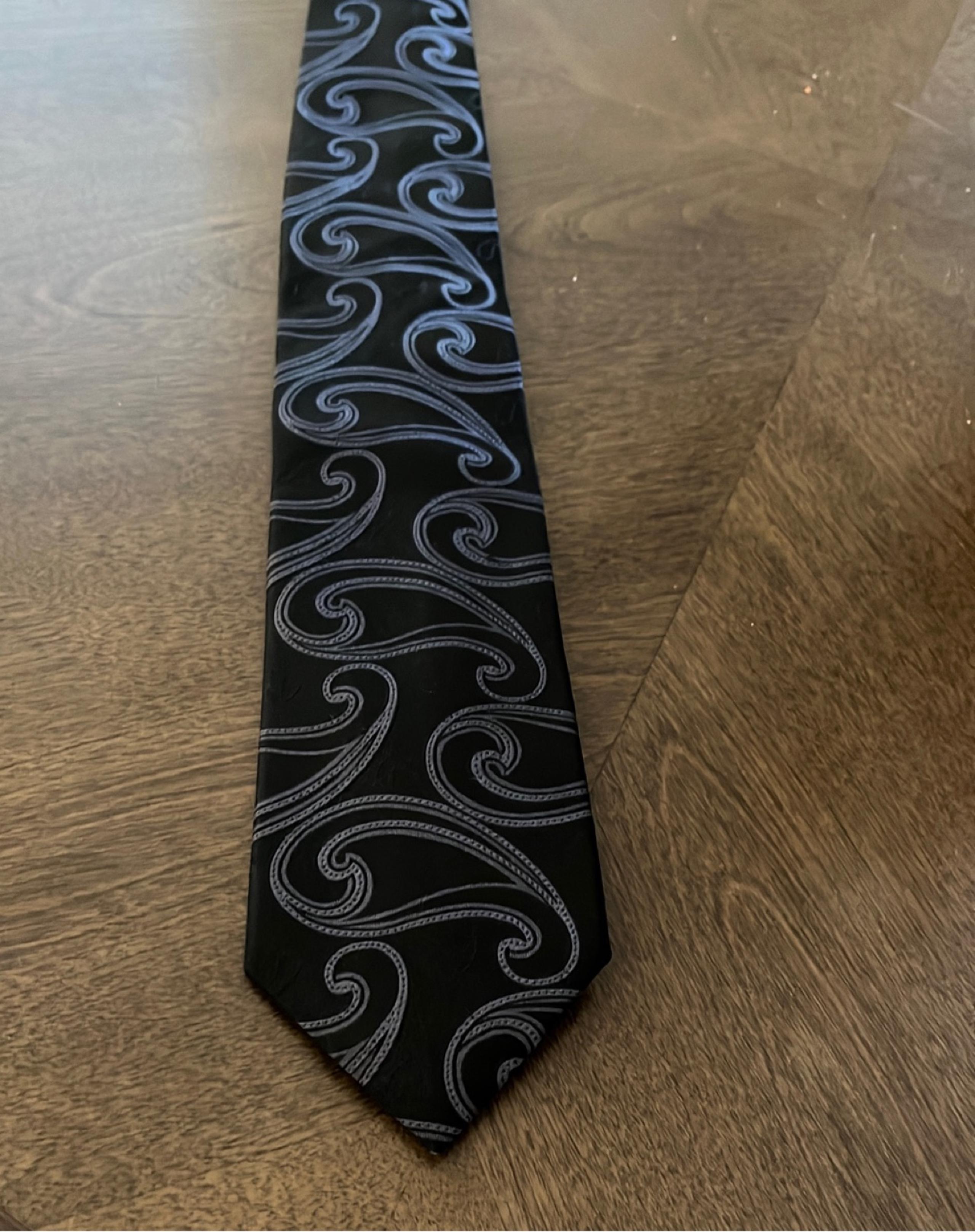 Black Silk Tie - Material London