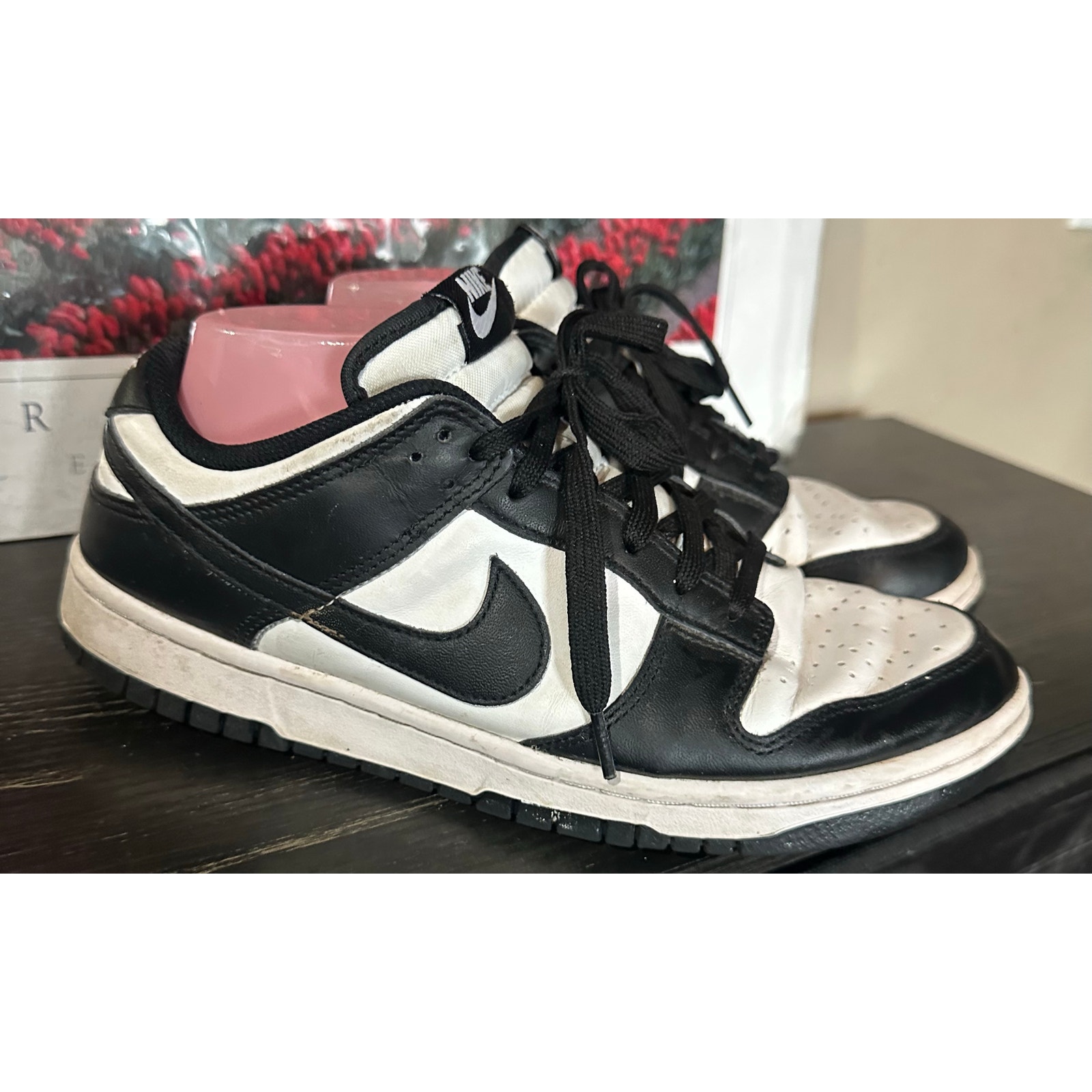 Nike Dunk Low Retro White Black Panda Sz 9 Women's Sneakers Shoes