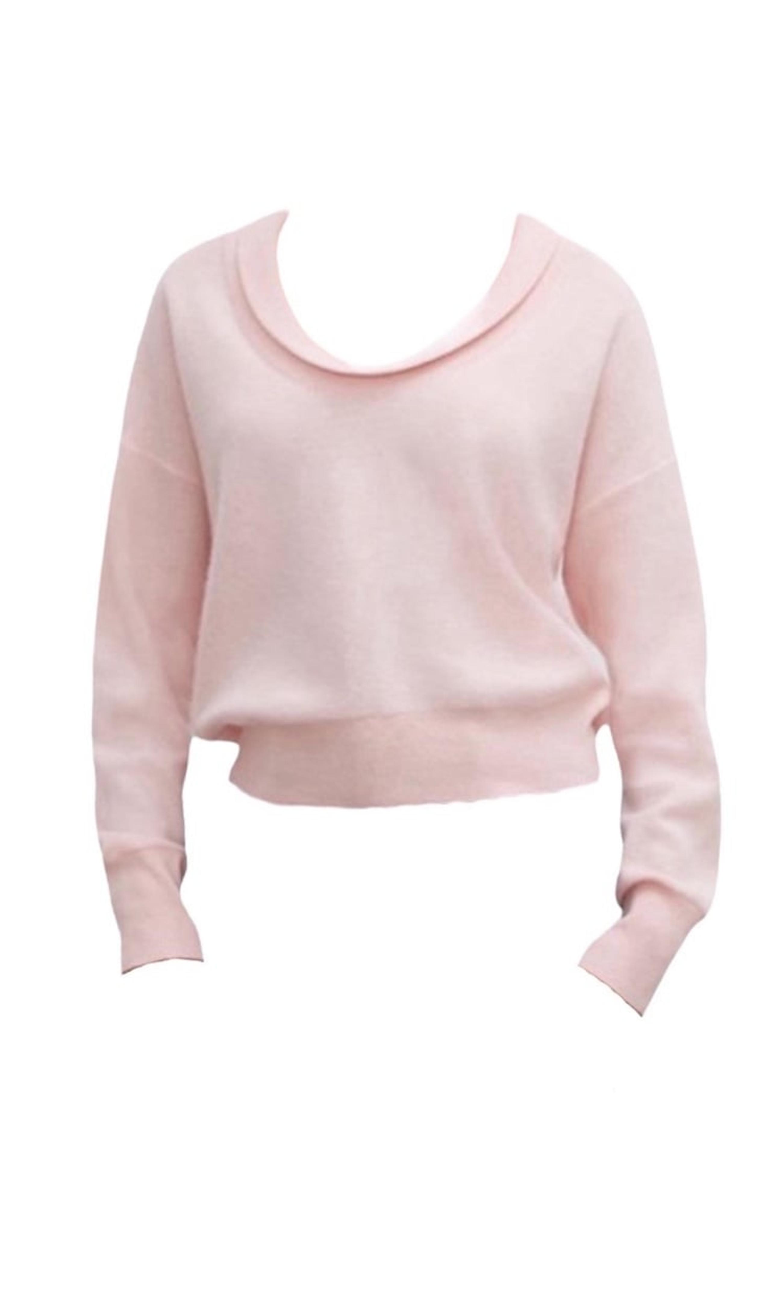 Club Monaco Boiled Roll Neck 100% Cashmere Barbie Pink Sweater  - Sz XS