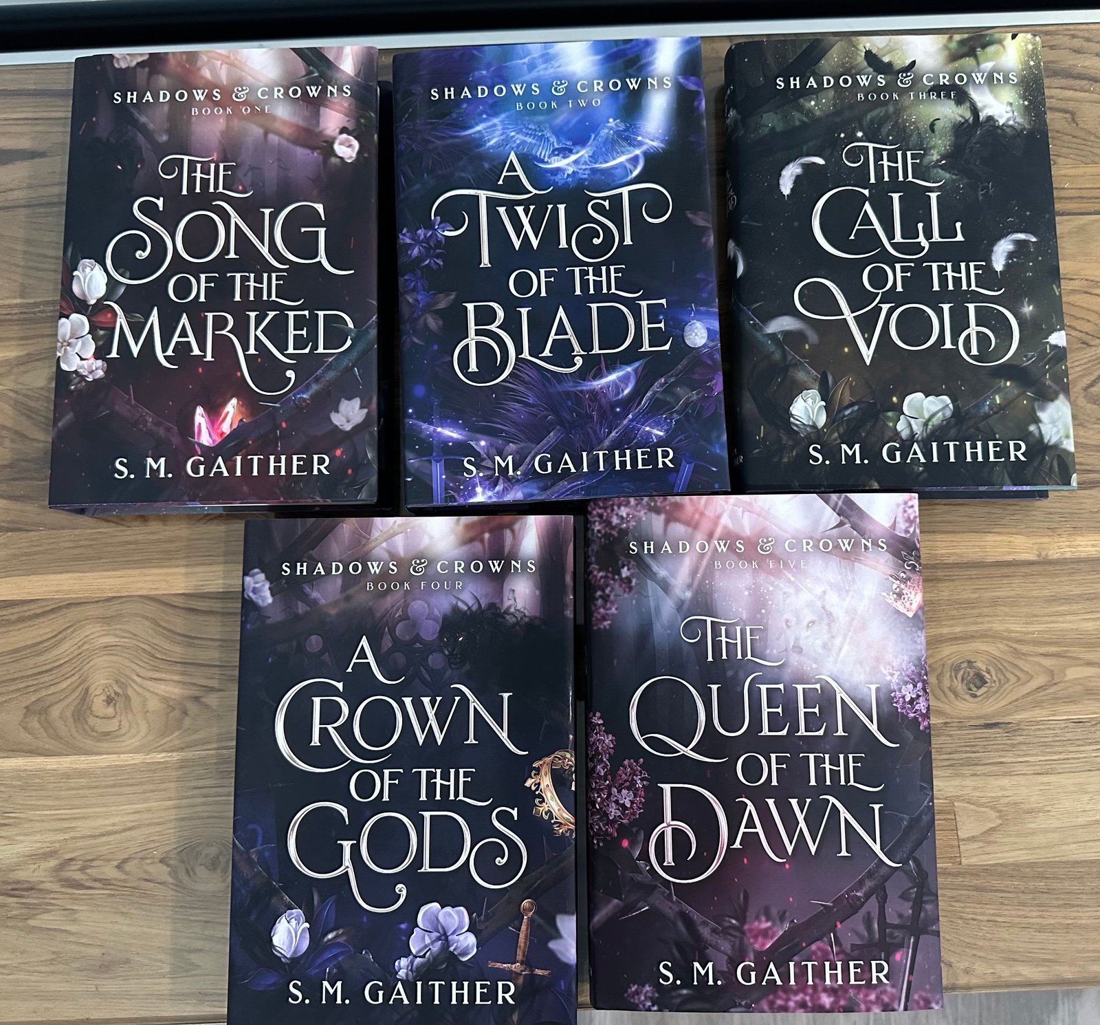 SIGNED Shadows and Crowns set by S.M. Gaither
