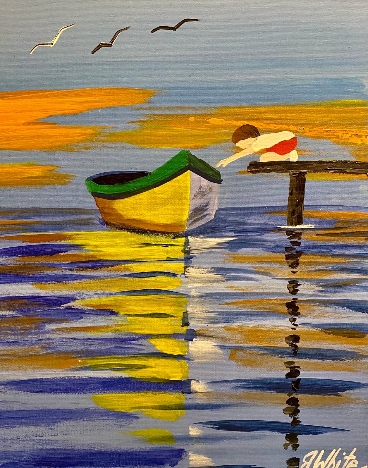 The boy and his boat