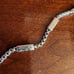JAI Silver Hammered Texture Station Box Chain Bracelet