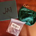JAI Silver Hammered Texture Station Box Chain Bracelet