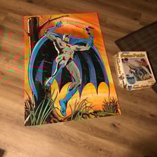 Vintage 1974 Aurora Giant Batman Poster Puzzle #5203 Complete