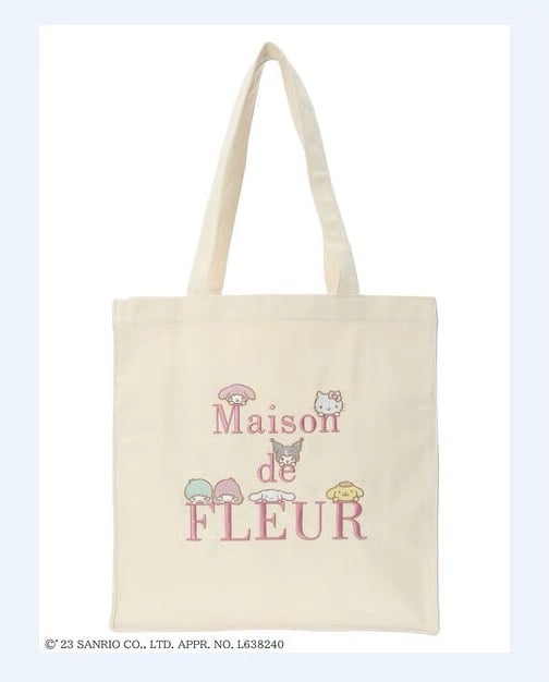 Sanrio x Maison de fleur canvas shoulder bag