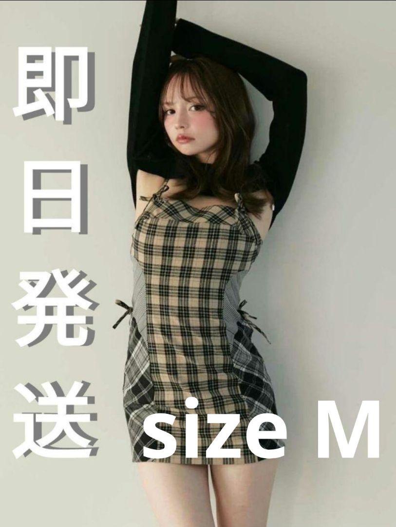 安い andmary unused and new brand set check Khy ワンピース