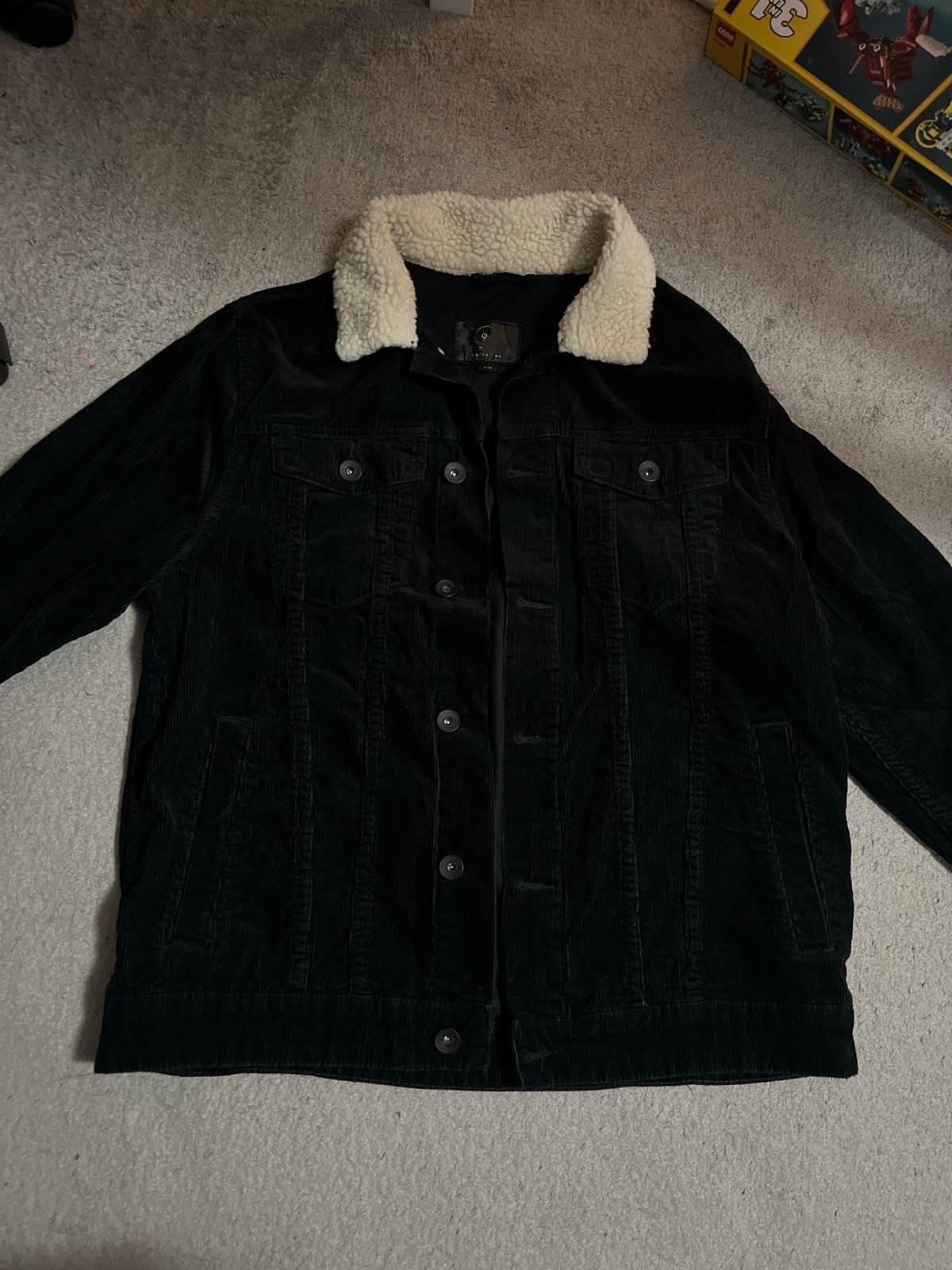 corduroy fleece jackets for men size Large