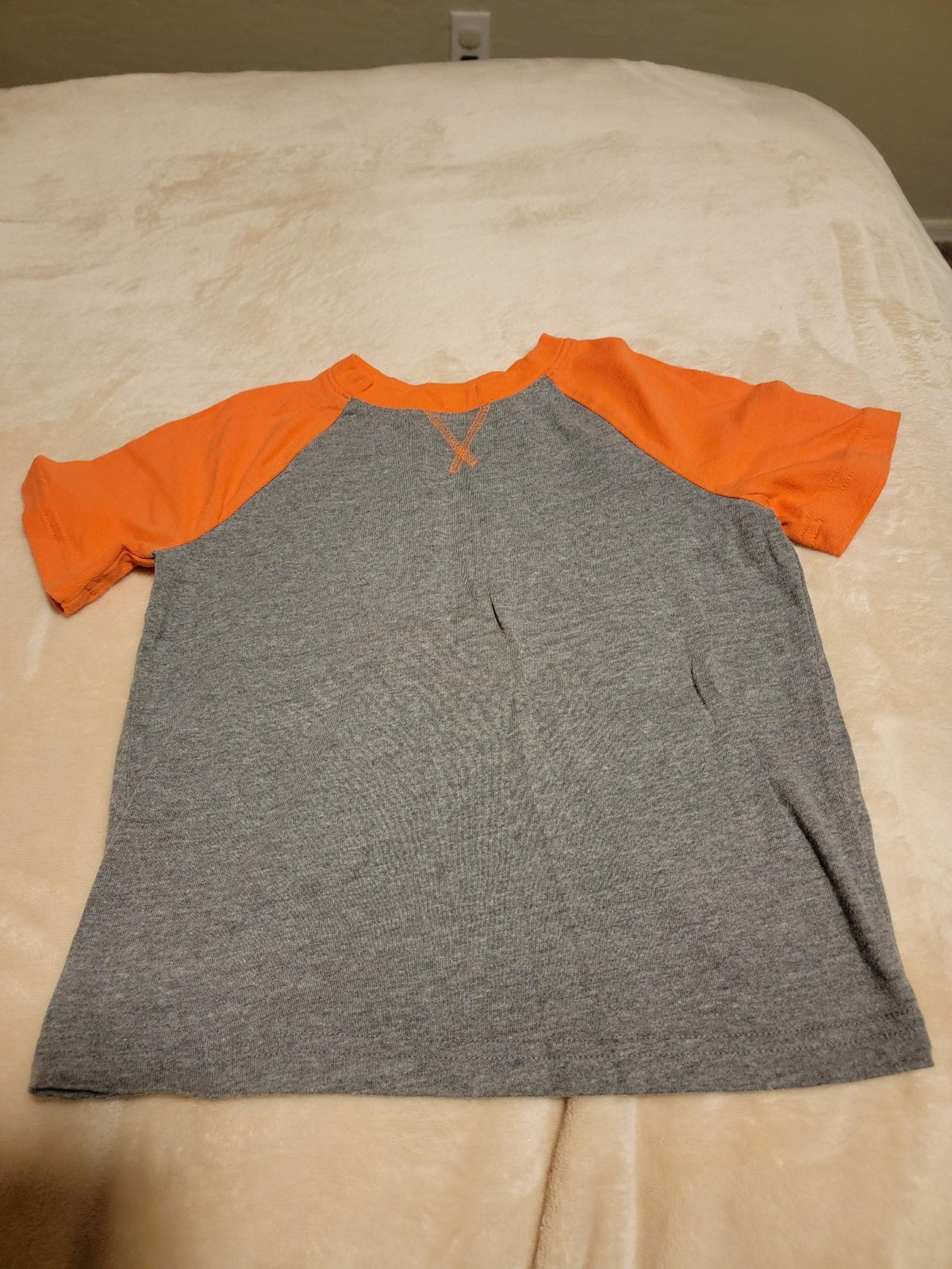Boy's size 4T Jumping Beans Essential Tee, Gray & Orange