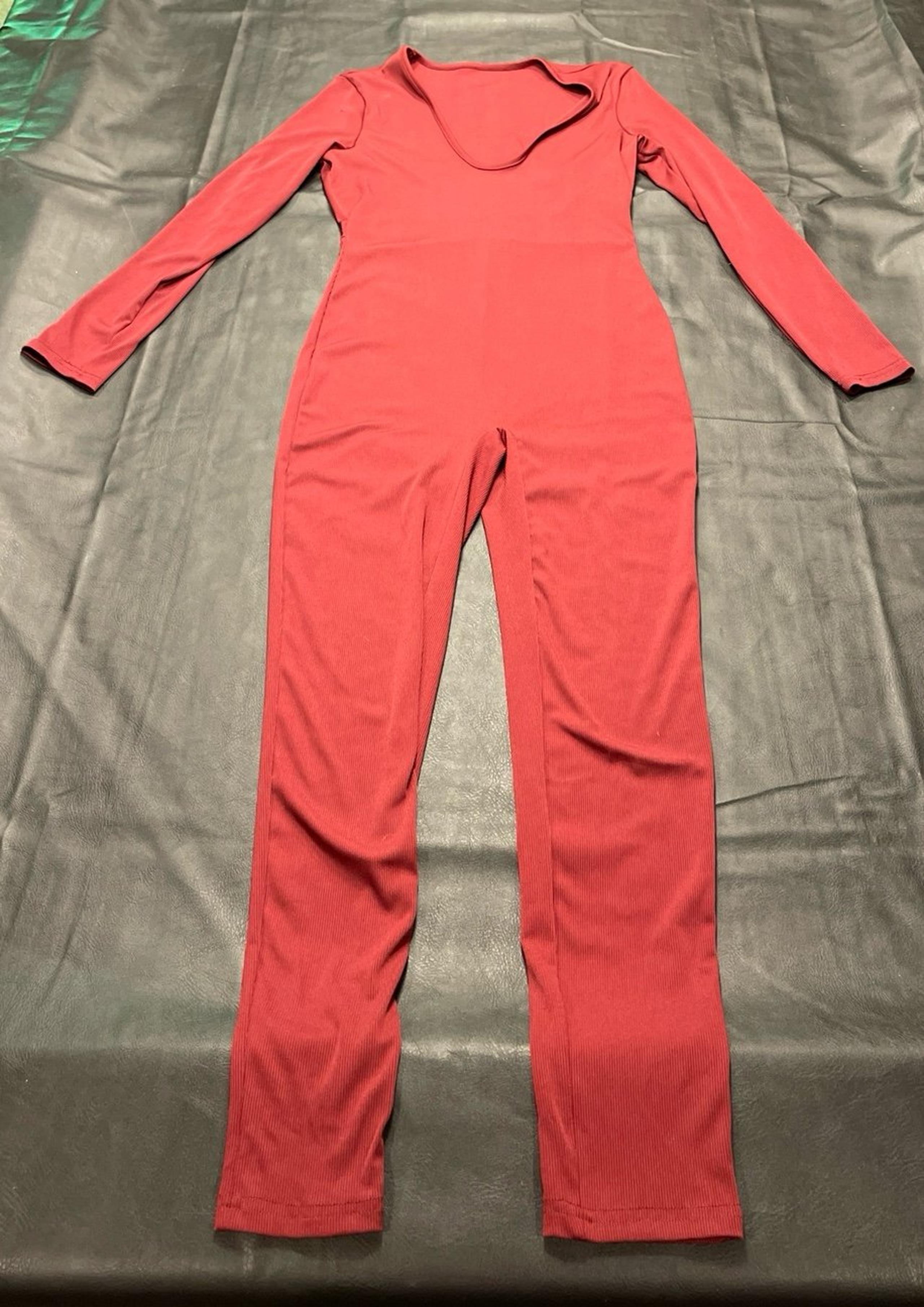 SHEIN maroon red romper one piece jumpsuit Medium