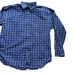 Tommy Hilfiger Mens Large Button Down Shirt Long Sleeve Blue Plaid